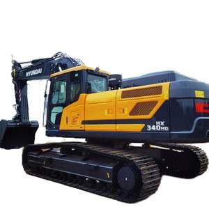 Excavatrice sur chenilles Hyundai d'origine, 33 tonnes, 34 tonnes, HX340HD, capacité de la benne de 1,44 m3 - Product Image 1