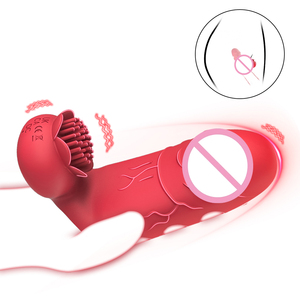 Vibratore da Dito Femminile, Giocattolo Sessuale per Adulti, Stimolatore per Capezzoli e Clitoride con 10 Modalità di Vibrazione, Vibratore per Punto G - Product Image 1