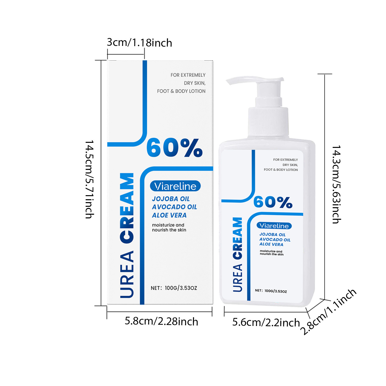Lozione per il corpo dell'urea 60%
