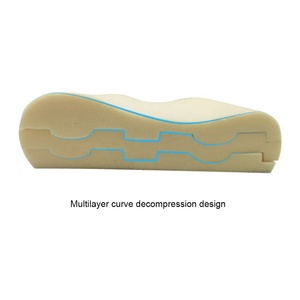 Nueva llegada Almohada de gel ondulada de altura personalizada 3 capas Sueño profundo Almohada de espuma viscoelástica Juegos de cama de lujo Reposacabezas - Product Image 2