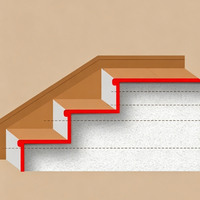Marches d'escalier en bois dur teinté foncé, taille personnalisée flexible, bois écologique vert et excellente durabilité pour la rénovation des escaliers intérieurs
