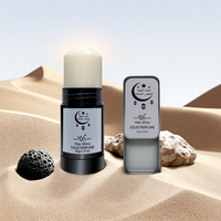 Baume de parfum solide portable longue durée 40g Oud Arabe Design Islamique Bouteille Noire de Luxe Boîte Métallique Écologique Naturel