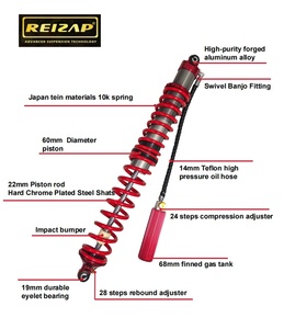 โช้คอัพแบบปรับได้ประสิทธิภาพสูง รุ่น 3.0 แบบคอยล์โอเวอร์ สำหรับรถออฟโรด 4x4 ปรับระดับได้ สำหรับ XJ TJ JK - Product Image 4