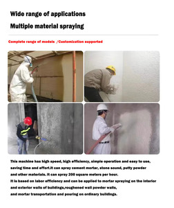 เครื่องพ่นปูนฉาบมอเตอร์ปั๊มประสิทธิภาพสูง กำลังการผลิต 110 ตร.ม./ชม. พร้อมถังบรรจุ 100 ลิตร สำหรับงานก่อสร้าง ใช้ไฟ 380V/220V - Product Image 5