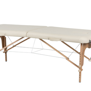 Table de massage pliable en bois, lit de relaxation pour <span class=keywords><strong>spa</strong></span> et physiothérapie, fabricants de lits de tatouage portables légers et fermes en PVC, vente en gros - Product Image 2