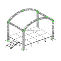 Arco de Soldadura de Precisión, Estructura de Arco de Aluminio Personalizable, Estable y Duradera para Espectáculos de Iluminación en Eventos