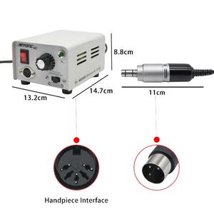 Taladro Eléctrico para Laboratorio Dental de 65W y 35000rpm, Pieza de Mano de 3mm, Vástago de 3mm, Diámetro de Cabeza de 1.6mm, Longitud de 6 Pulgadas - Product Image 6