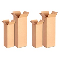 Boîte auto-élevante en carton ondulé longue et oblongue, 3 à 5 couches, pour expédition postale, grande taille, haute qualité, gaufrage, pour produits ménagers