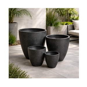 กระถางต้นไม้ กระถางปลูกต้นไม้ ผลิตในเวียดนาม คุณภาพสูง แกะสลักด้วยมือจากไฟเบอร์กลาส กระถางดอกไม้แบบยั่งยืน - Product Image 1