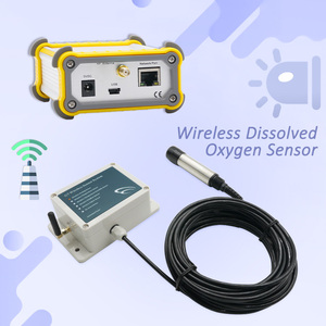 Mantenga un seguimiento de la calidad del agua del estanque de peces Sonda de oxígeno disuelto DO analógica digital RS485 Monitoreo de calidad del agua del tanque inalámbrico - Product Image 1