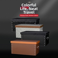 Organisateur de coffre de voiture universel, organisateur de voiture portable, organisateur d'accessoires de voiture, boîte de rangement pour bagages, sac de rangement en cuir imperméable pour SUV