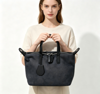 Sac fourre-tout en toile à porter à l'épaule ou en bandoulière, tendance mode printemps-été