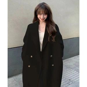 Abrigo de Gabardina Grueso y Cálido para <span class=keywords><strong>Mujer</strong></span>, Cortavientos, con Doble Botonadura, Bolsillos con Solapa, Mangas Largas, Largo Medio - Product Image 3