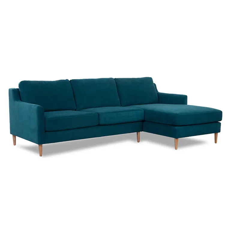 Nuovo prodotto divano in legno Set mobili soggiorno Chaise Lounge divano ad angolo divano