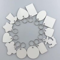 Vente en gros de porte-clés en bois vierge populaire de sublimation cadeaux promotionnels personnaliser porte-clés photo personnalisée imprimable