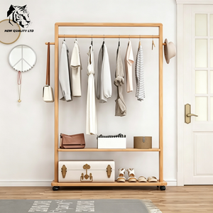 furniture factory good price customize huge stock eco-friendly floor mirror new designed bedroom furniture wood mirror coat rack - Product Image 5