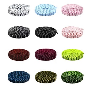 Lacets de chaussures personnalisés <span class=keywords><strong>Yezzy</strong></span> Oem en Polyester à motif creux plat à pois, lacets de chaussures d'athlétisme - Product Image 5