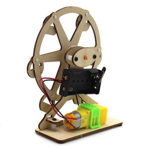 Kit de Ciencia de Madera para Construir una Mini Rueda de la Fortuna, Juguete Educativo STEM para Niños, Set de Construcción de Modelos con Motor a Pilas, 7-9 Años - Product Image 2