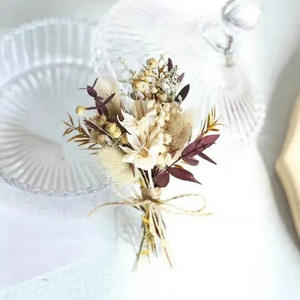 Ramo de Flores Secas Naturales de Rosa y Paniculata, Pequeño Ramo de Flores Secas Preservadas para Decoración de Mesa, Regalo para Bodas y Despedidas de Soltera - Product Image 5