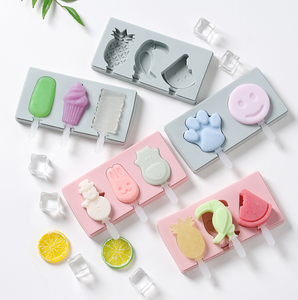 DeryArcle Animaux Moule à Crème Glacée Silicone,Réutilisables