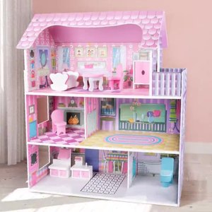 DIY niña y niño <span class=keywords><strong>casas</strong></span> <span class=keywords><strong>de</strong></span> juego en rosa miniatura casa <span class=keywords><strong>de</strong></span> muñecas <span class=keywords><strong>de</strong></span> <span class=keywords><strong>madera</strong></span> <span class=keywords><strong>para</strong></span> <span class=keywords><strong>niñas</strong></span> - Product Image 1