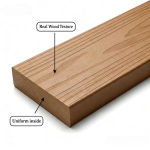 Bois plastique imperméable pour meubles d'extérieur, bois plastique à longue durée de vie, matériau plastique recyclé, planches en plastique Win Star - Product Image 3