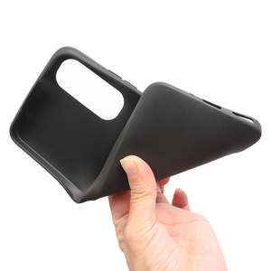 Custodia per telefono in Silicone nero per icona di Cricket 6 custodia protettiva in TPU opaco - Product Image 5