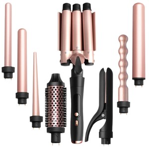 Ushow <b>5</b> In 1 Interchangeable Curling <b>Iron</b> With LCD Display Fast Heating Multi Styler For Hair - Product Image 5