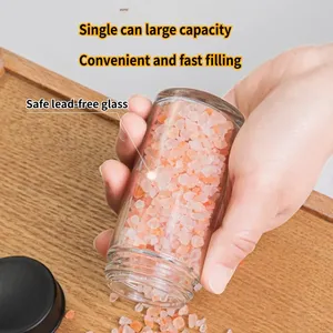 Ensemble de supports rotatifs en verre pour épices, rangement domestique multifonctionnel grande capacité stable, vente en gros - Product Image 3