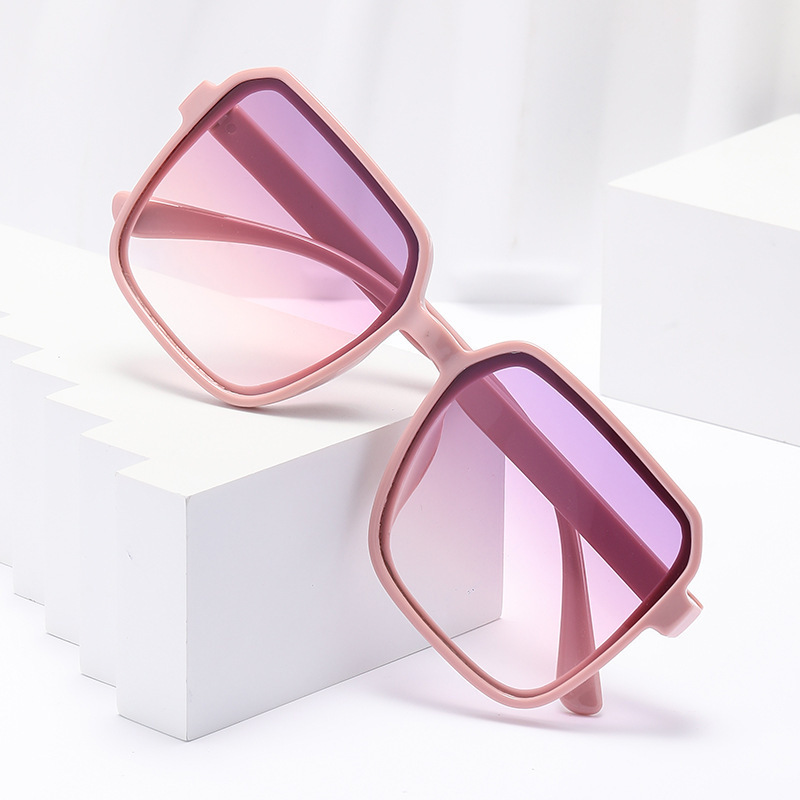 Promotion Fashion Sunglasses Wholesale Oversized Square PC Frame Gradient UV400 Lens Glasses for Street Style