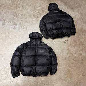 Winter Wear Fashion Design <b>Jackets</b> <b>for</b> <b>Men</b> Wholesale Custom Oversized Bubble Puffer Zip up Coat Fluffy Puffer Down <b>Jacket</b> - Product Image 1