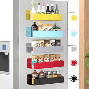 Vente d'usine : Lot de 4 supports muraux magnétiques mobiles pour épices, organisateur de rangement pour réfrigérateur de cuisine - Product Image 2