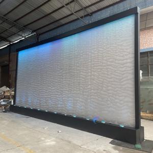 Rideau en maille en acier inoxydable de haute qualité, effet cascade |   Écran métallique décoratif d'intérieur à mailles personnalisables, tissage uni - Product Image 2