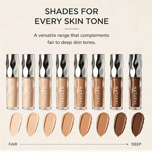 คอนซีลเลอร์เนื้อแมทท์แบบน้ำ ปรับสีได้หลากหลาย ควบคุมความมัน กันน้ำ สูตรวีแกน รับผลิตขั้นต่ำน้อย (OEM) คอนซีลเลอร์เครื่องสำอาง - Product Image 5