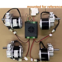 Kit de conversion de tondeuse à gazon électrique 4x4 24V 1400W avec moteur de brouette et pneus agricoles et tout-terrain de 10 pouces