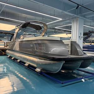 <span class=keywords><strong>Bateau</strong></span> ponton exclusif de 27 pieds avec arche sportive et configuration haut de gamme pour les loisirs familiaux et les activités nautiques - Product Image 1