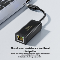 Adaptador USB tipo C a RJ45 Ethernet Tarjeta de red Convertidor de cable Gigabit Ethernet de 1000Mbps