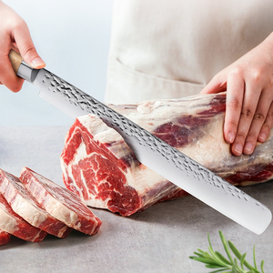 <span class=keywords><strong>Coltelli</strong></span> per feste di pasqua 12 pollici in acciaio inossidabile manico in legno Pakka roast coltello <span class=keywords><strong>da</strong></span> prosciutto <span class=keywords><strong>cucina</strong></span> Chef coltello per affettare per carne petto - Product Image 2