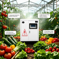 Système de brumisation intelligent haute pression, buse de brumisation en acier inoxydable, refroidissement et humidification pour serres de fruits et légumes
