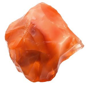 Carnelian poli, pierre brute, cristal rouge orangé, spécimen de pierre précieuse naturelle irrégulière - Product Image 1