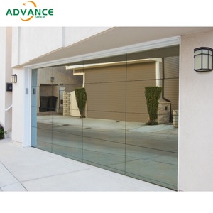 Moderne luxe trempé miroir verre sectionnel automatique commercial aluminium sans cadre <span class=keywords><strong>deux</strong></span> voitures <span class=keywords><strong>portes</strong></span> <span class=keywords><strong>de</strong></span> <span class=keywords><strong>garage</strong></span> pour villas - Product Image 5