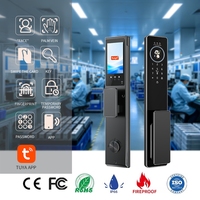 Serrure Intelligente A30 pour Porte en Bois, Reconnaissance Faciale, Empreinte Digitale, Code, Carte, Clé, Application TUYA, Stockage Cloud, WiFi Domestique