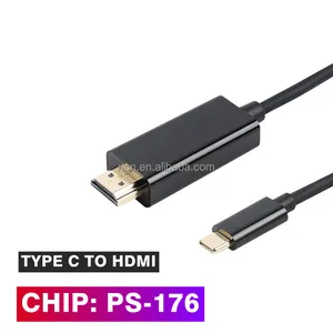 สายเคเบิล USB C เป็น HDMI คุณภาพสูง1.5M Type C ถึงสาย HDMI Type C