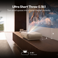 Projecteur laser à ultra courte focale BYINTEK Coco 1 Max, cinéma maison intelligent, triple laser haute fréquence de rafraîchissement, projecteur 4K pour home cinéma