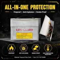 Sac de sécurité pour batterie LiPo, ignifuge et anti-explosion, boîte de rangement de protection de charge de grande taille 215x165x45mm pour RC Dr One FPV