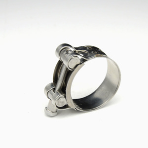 T Bolt Hose <b>Clamp</b> Stainless Steel Heavy Duty Pipe Clip High Pressure Hose <b>Clamp</b> For <b>Car</b> Exhaust Water Tube - Product Image 3