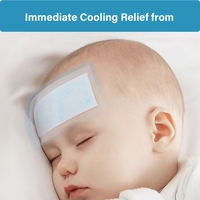 LINGNES Patch Refroidissant Contre la Fièvre, Structure en Gel Hydrophile à Trois Couches pour Enfants et Adultes, Soulagement Rapide de la Douleur, Longue Durée