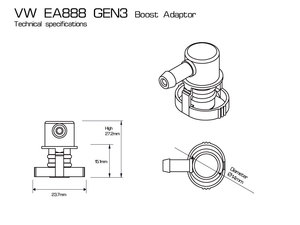 Nuevo Kit de Adaptadores de Sensor de Aluminio GEN3 2.0TSI para Medidores de Coche de Carreras, Compatible con Superb 2.0, Octavia RS, Kodiaq - Product Image 1