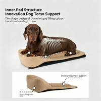 Sac de transport pour animaux de compagnie en nylon imperméable, léger et compact, avec sangle rembourrée réglable, idéal pour les voyages avec un teckel - Vente flash