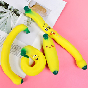 Nouveau jouet anti-stress mignon et original en TPR, simulation de banane, avec rembourrage Lala Pad Lassa, pour la décompression - Product Image 6
